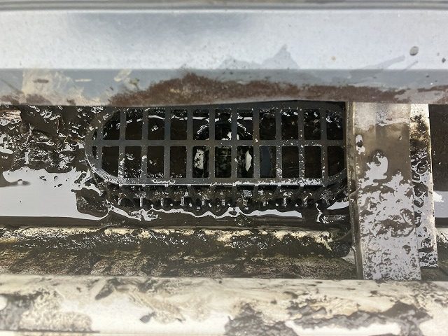 清掃後の集水器